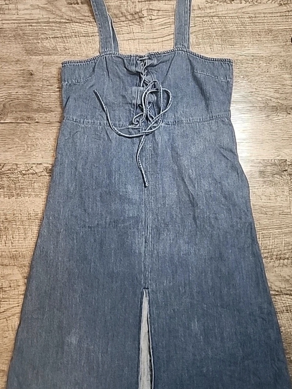 Y2K 1969 Vintage Women's Gap Jean Demin Midi Dress Size 18